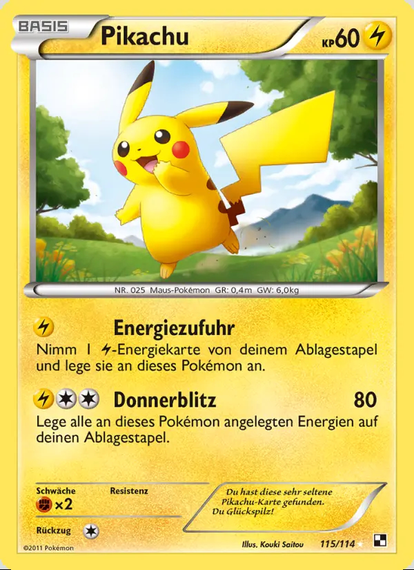 Image of the card Pikachu