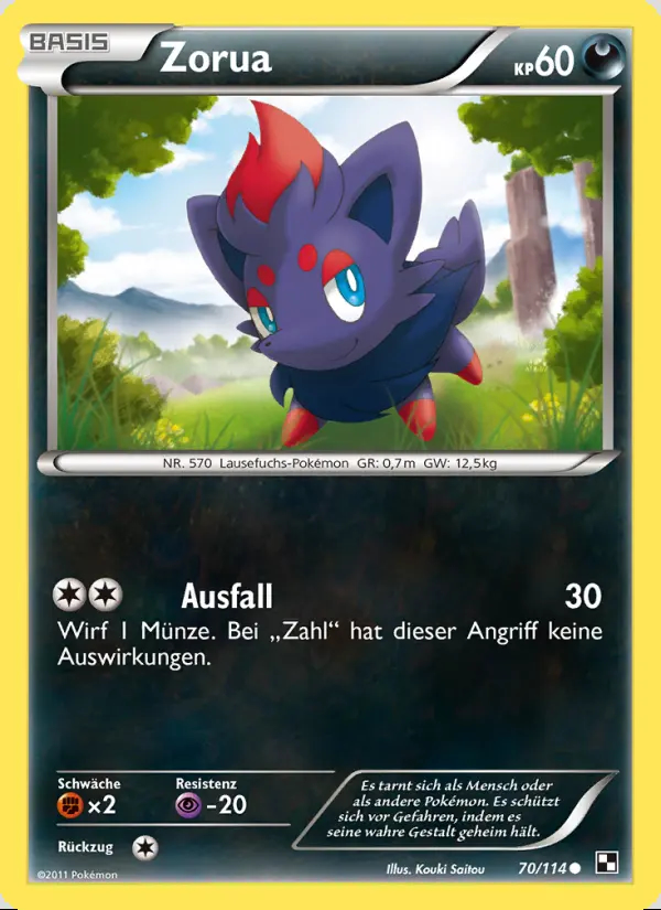 Image of the card Zorua