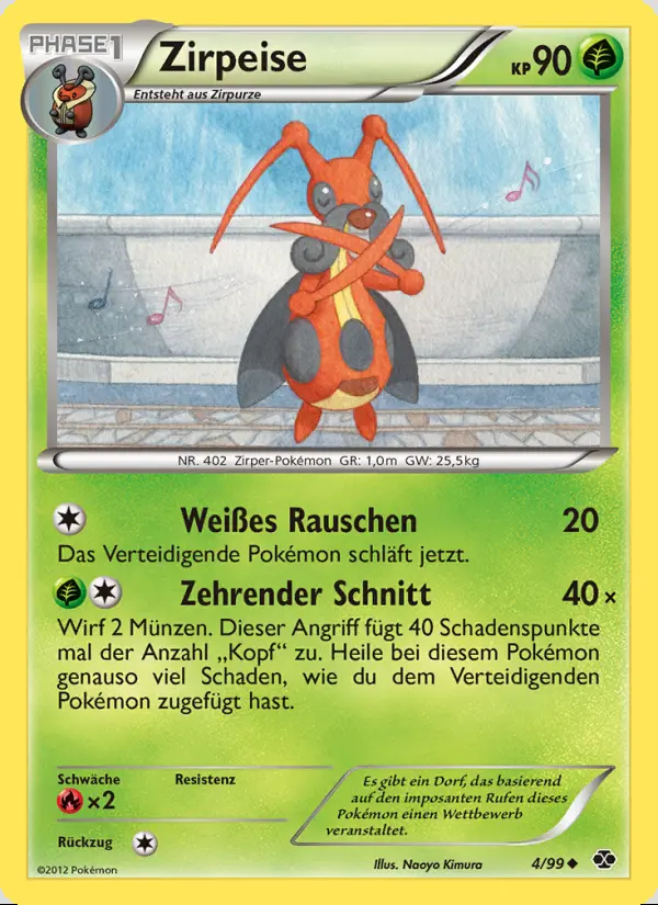 Image of the card Zirpeise