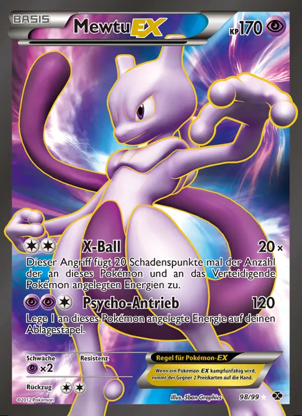 Image of the card Mewtu-EX
