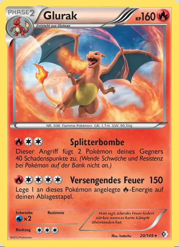 Image of the card Glurak