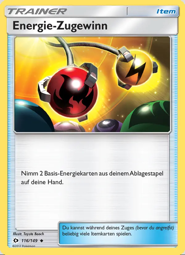 Image of the card Energie-Zugewinn