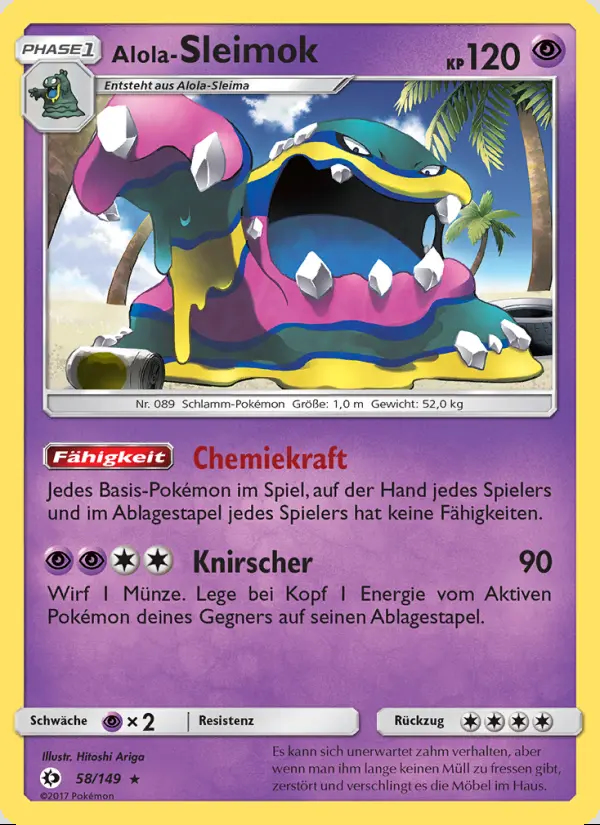 Image of the card Alola-Sleimok