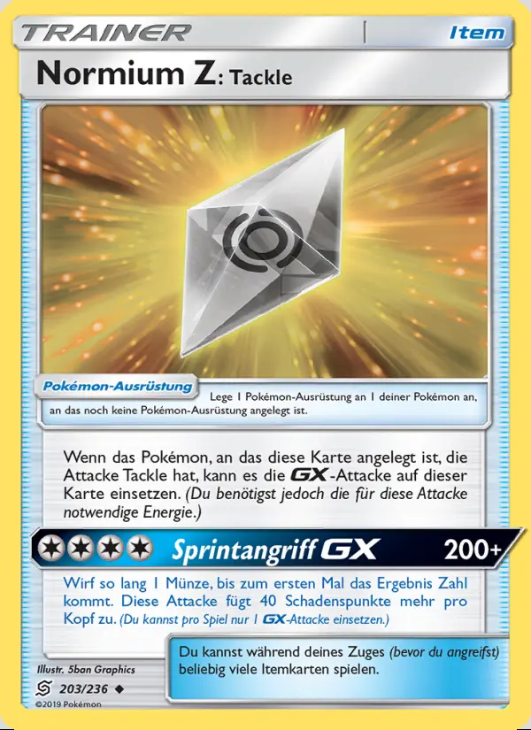 Image of the card Normium Z: Tackle