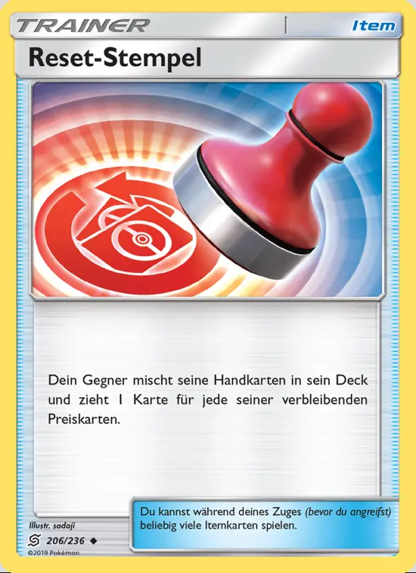Image of the card Reset-Stempel