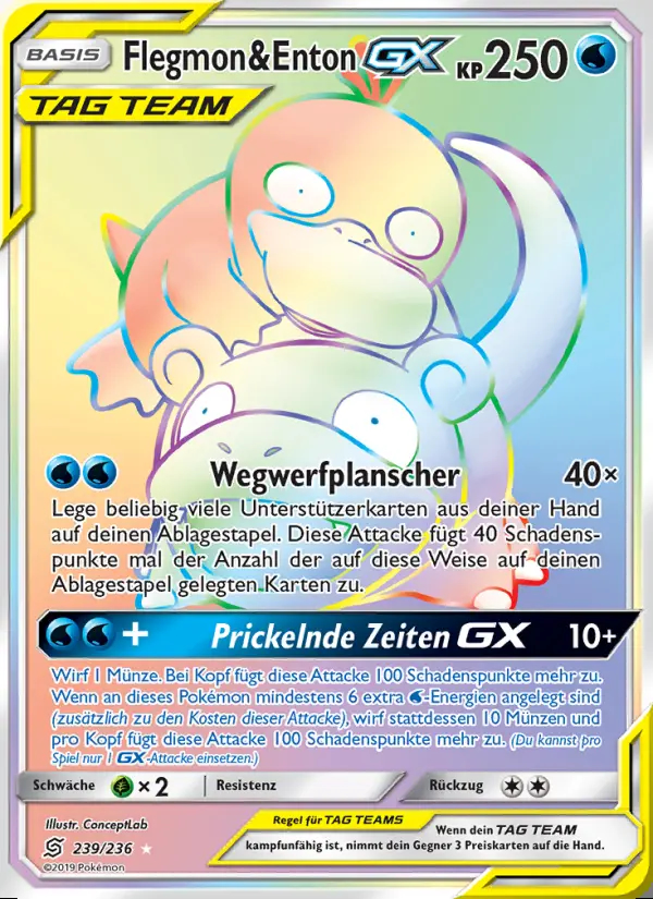 Image of the card Flegmon & Enton GX