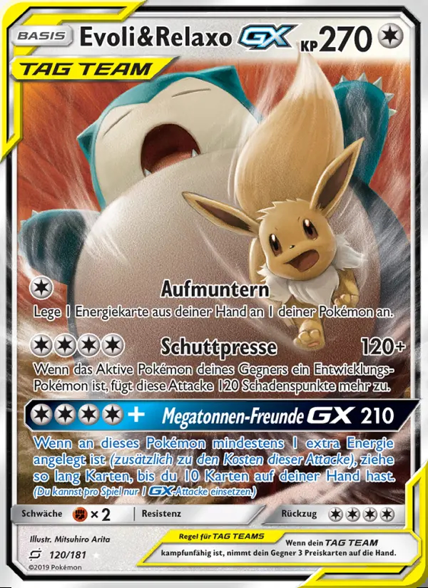 Image of the card Evoli & Relaxo GX