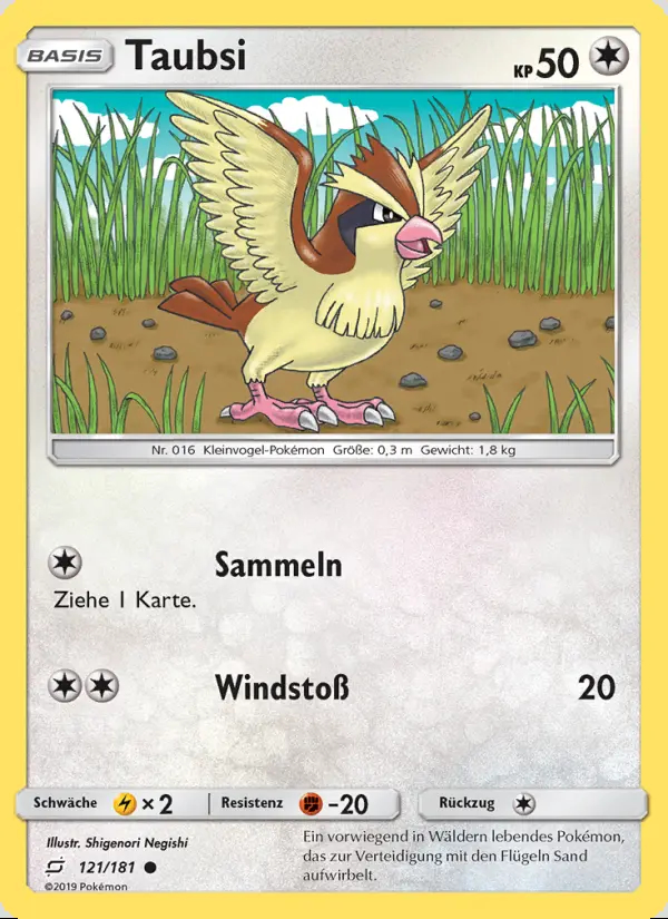 Image of the card Taubsi
