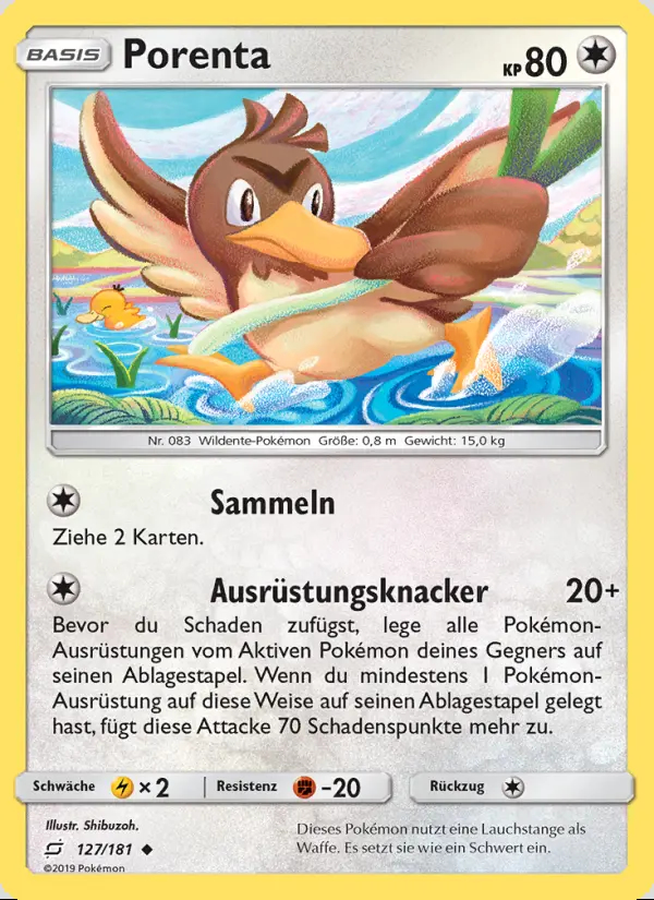 Image of the card Porenta