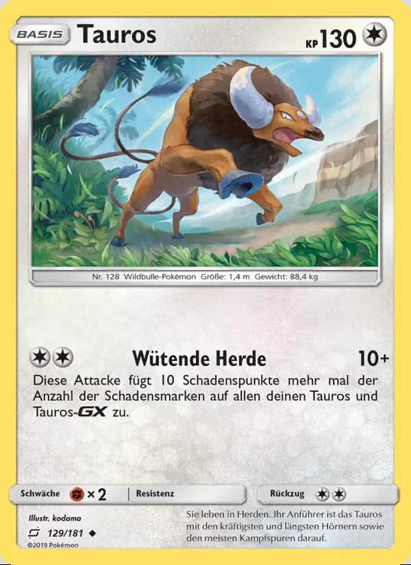 Image of the card Tauros