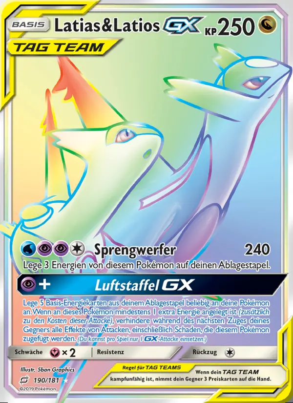 Image of the card Latias & Latios GX