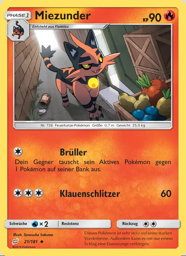 Image of the card Miezunder