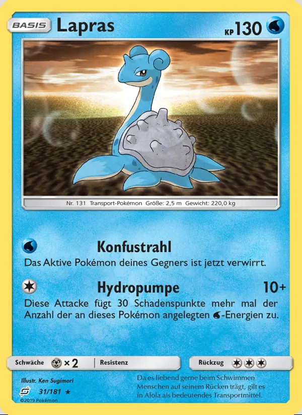 Image of the card Lapras