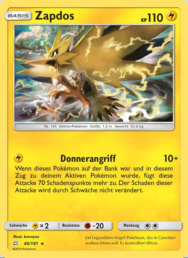 Image of the card Zapdos