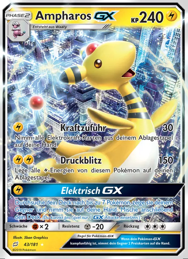 Image of the card Ampharos GX