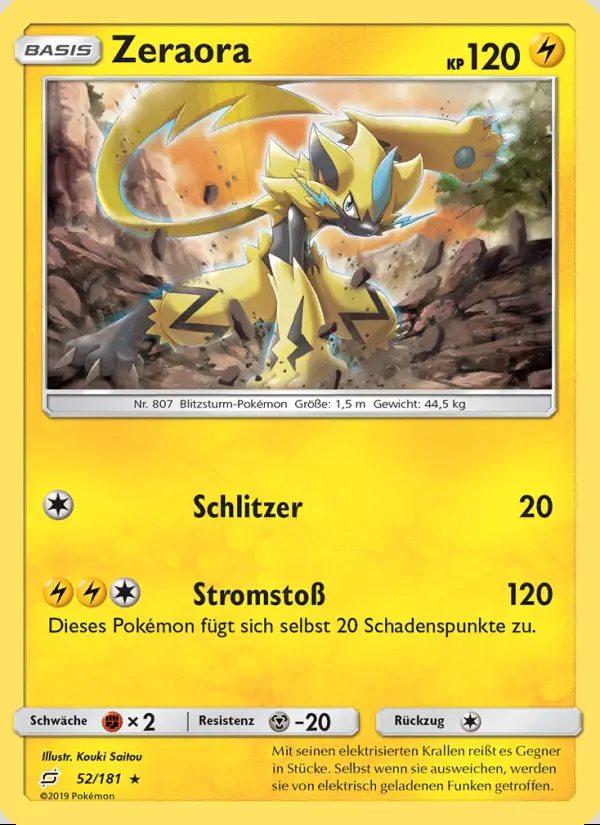Image of the card Zeraora
