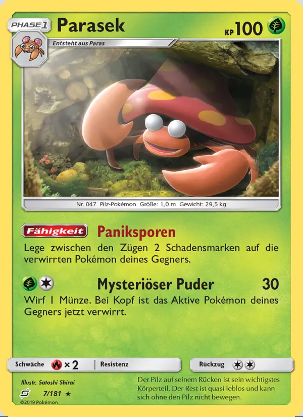 Image of the card Parasek