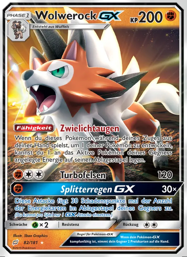 Image of the card Wolwerock GX