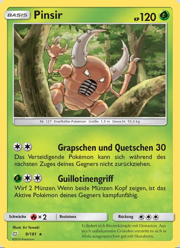 Image of the card Pinsir