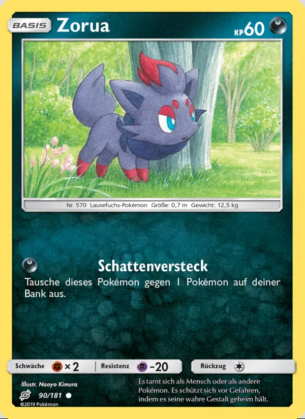 Image of the card Zorua
