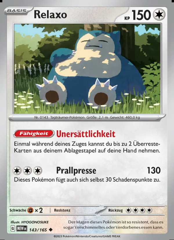 Image of the card Relaxo