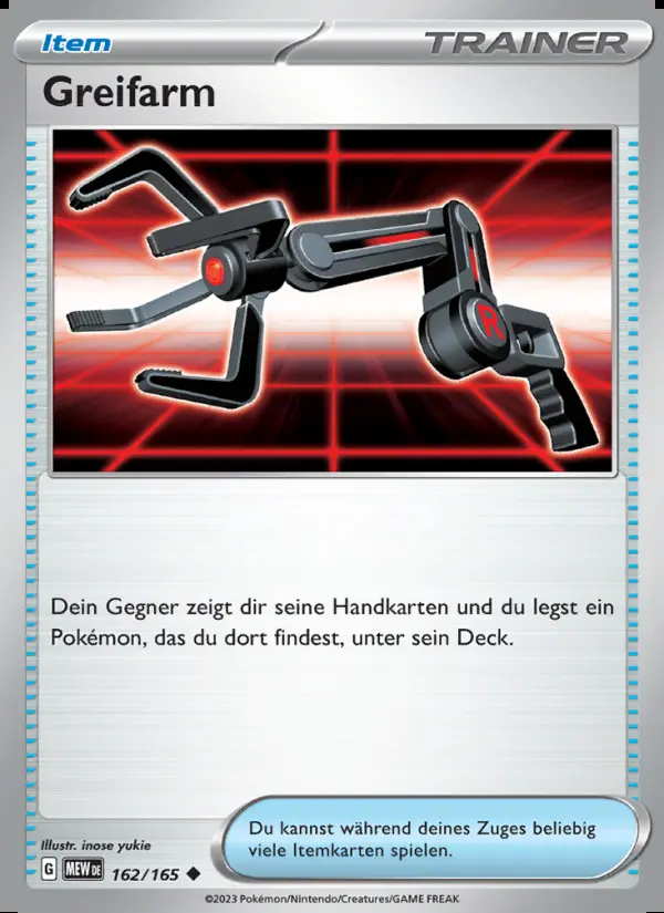 Image of the card Greifarm