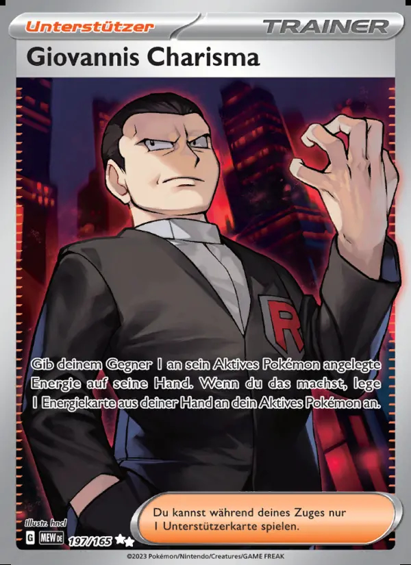 Image of the card Giovannis Charisma