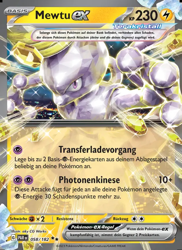 Image of the card Mewtu-ex