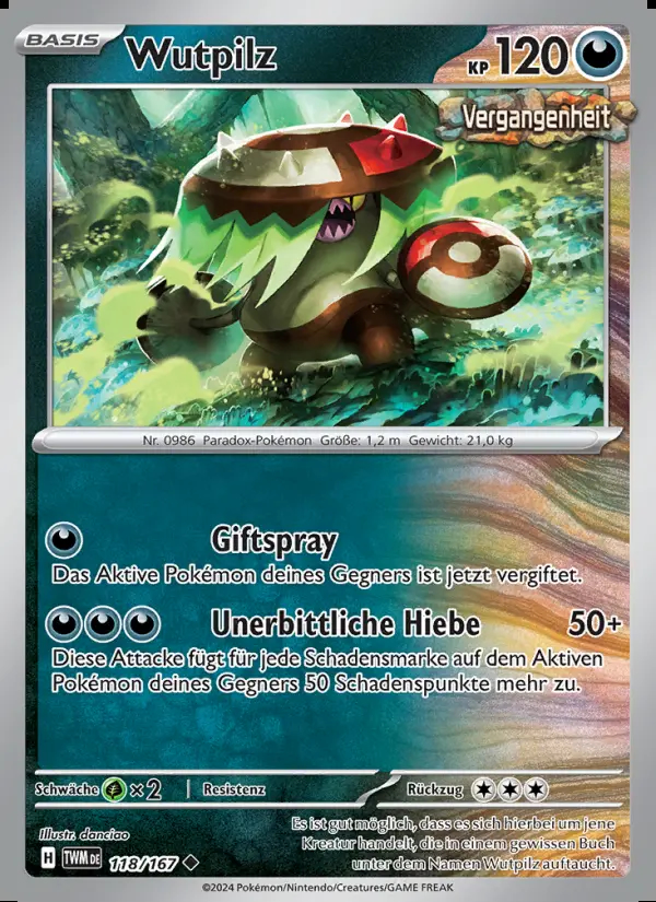 Image of the card Wutpilz