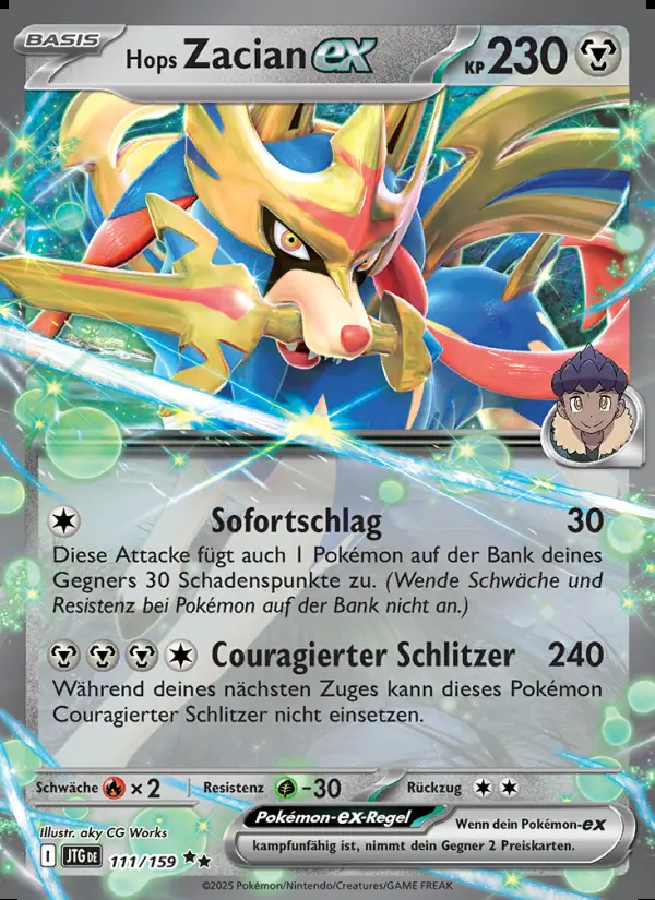 Image of the card Hops Zacian-ex