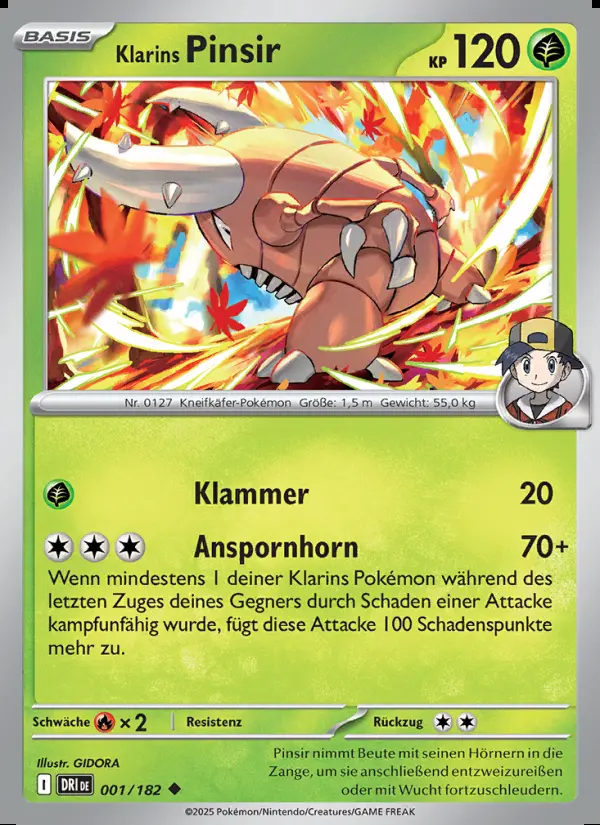 Image of the card Klarins Pinsir
