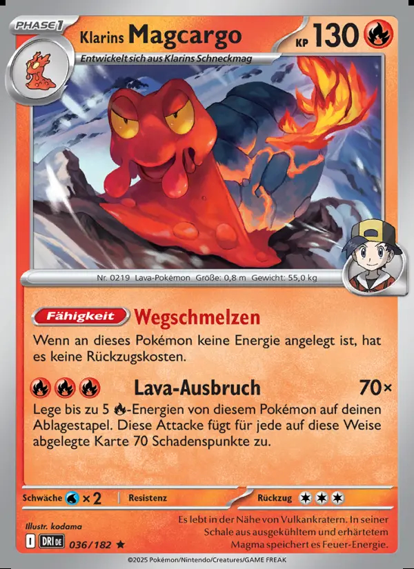 Image of the card Klarins Magcargo