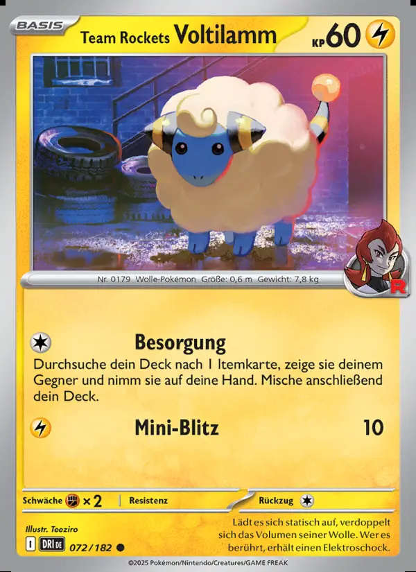 Image of the card Team Rockets Voltilamm