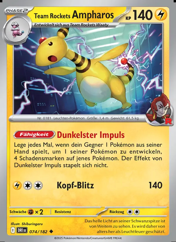 Image of the card Team Rockets Ampharos