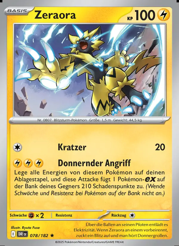 Image of the card Zeraora