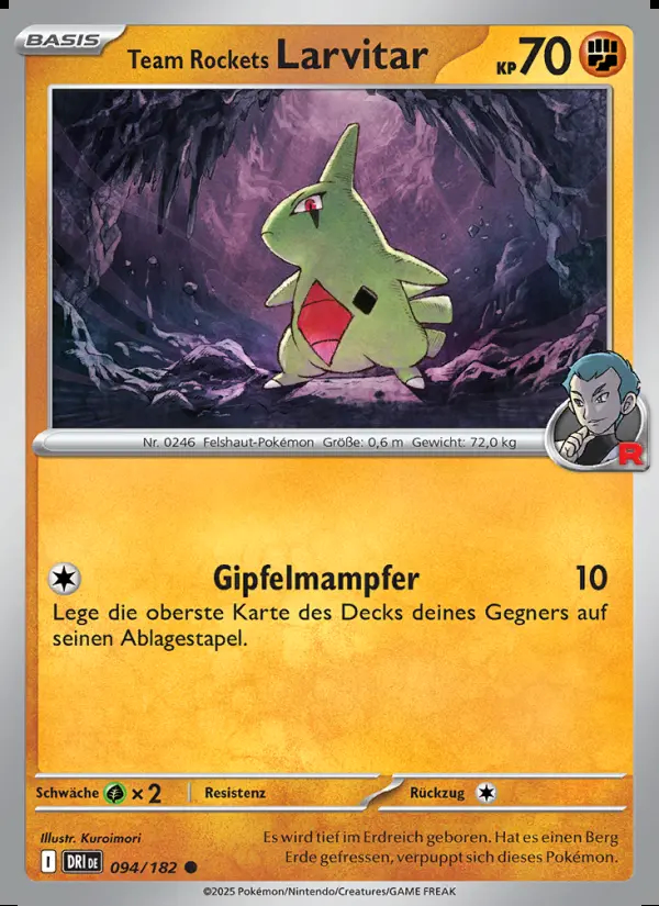 Image of the card Team Rockets Larvitar
