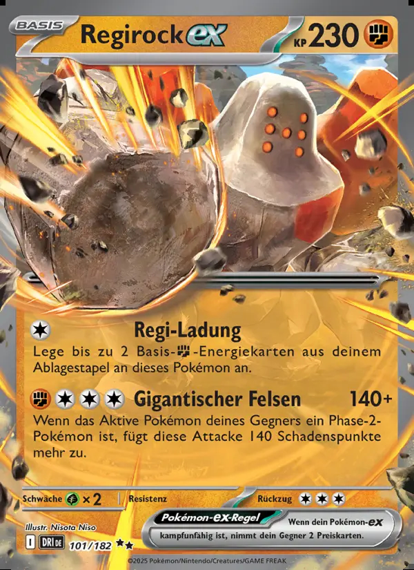 Image of the card Regirock-ex