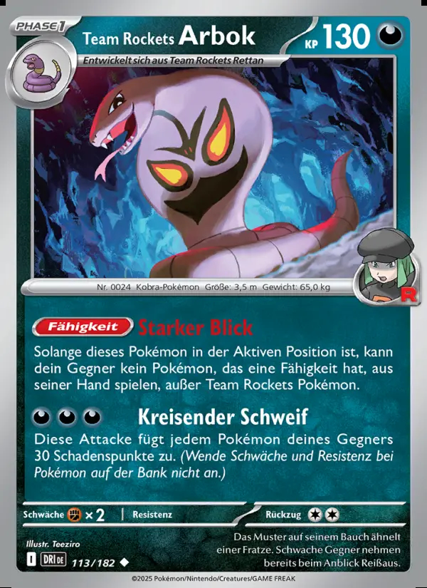 Image of the card Team Rockets Arbok