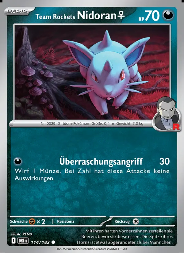 Image of the card Team Rockets Nidoran♀