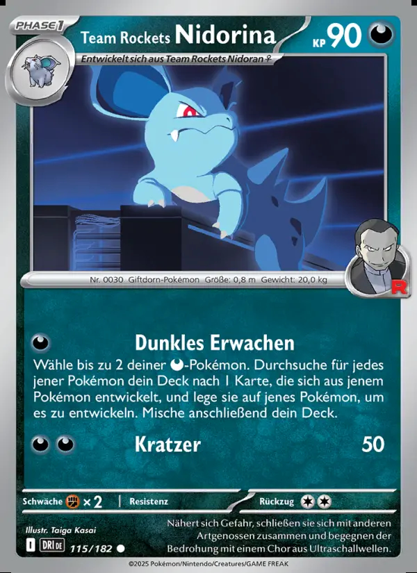 Image of the card Team Rockets Nidorina