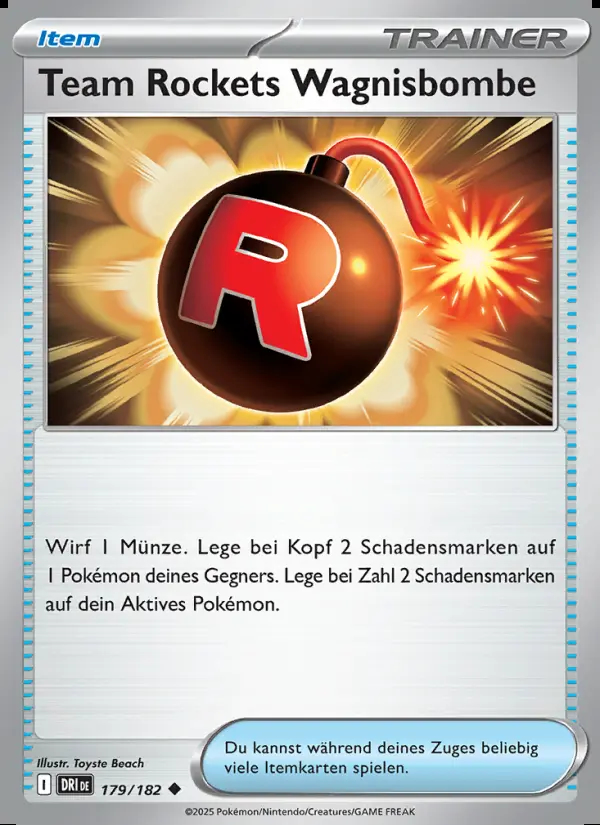 Image of the card Team Rockets Wagnisbombe