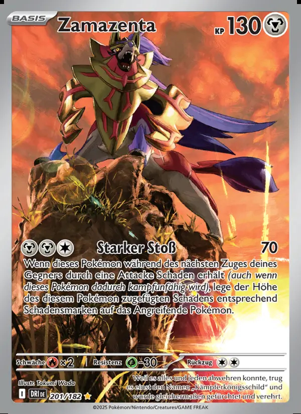 Image of the card Zamazenta