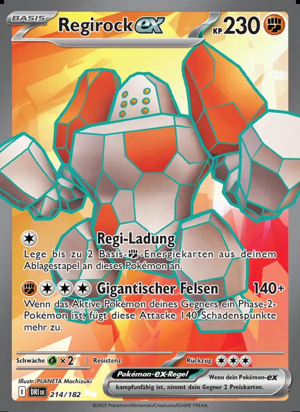 Image of the card Regirock-ex