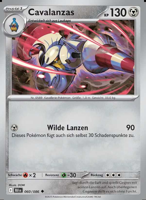 Image of the card Cavalanzas