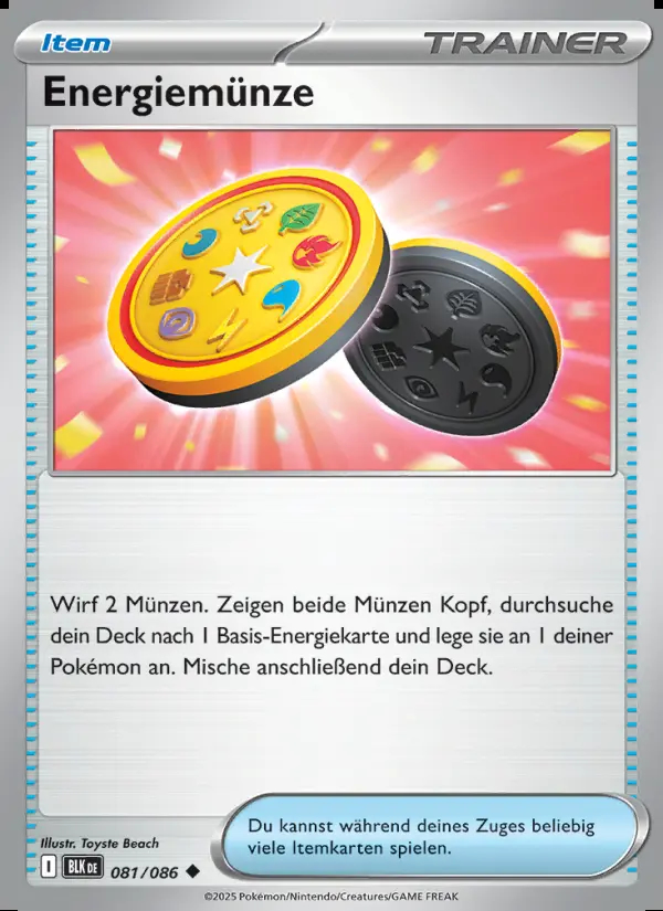Image of the card Energiemünze
