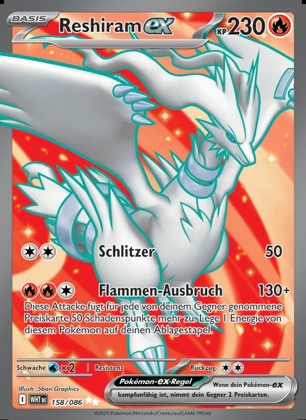 Image of the card Reshiram-ex