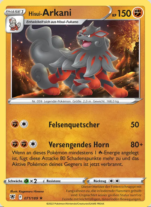Image of the card Hisui-Arkani