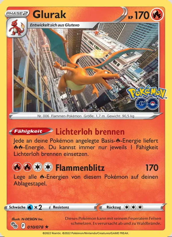 Image of the card Glurak