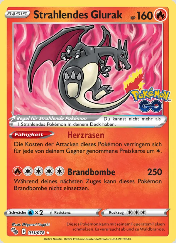 Image of the card Strahlendes Glurak
