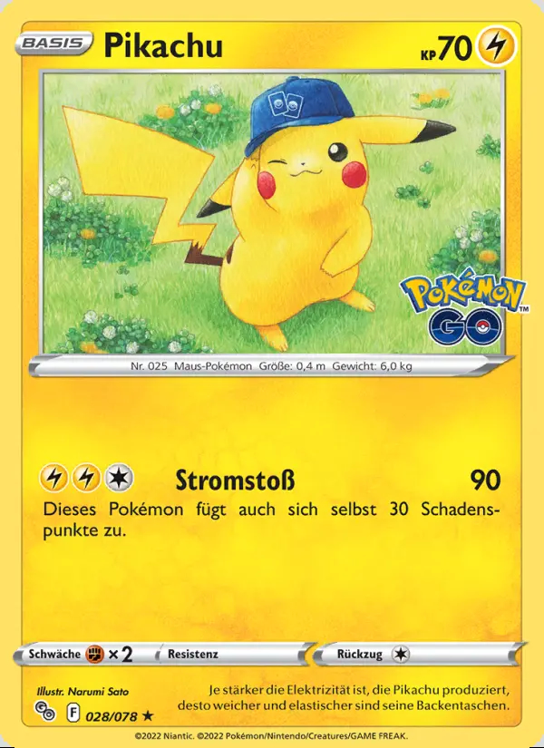 Image of the card Pikachu